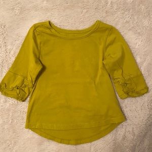GAP chartreuse 3/4 sleeve shirt